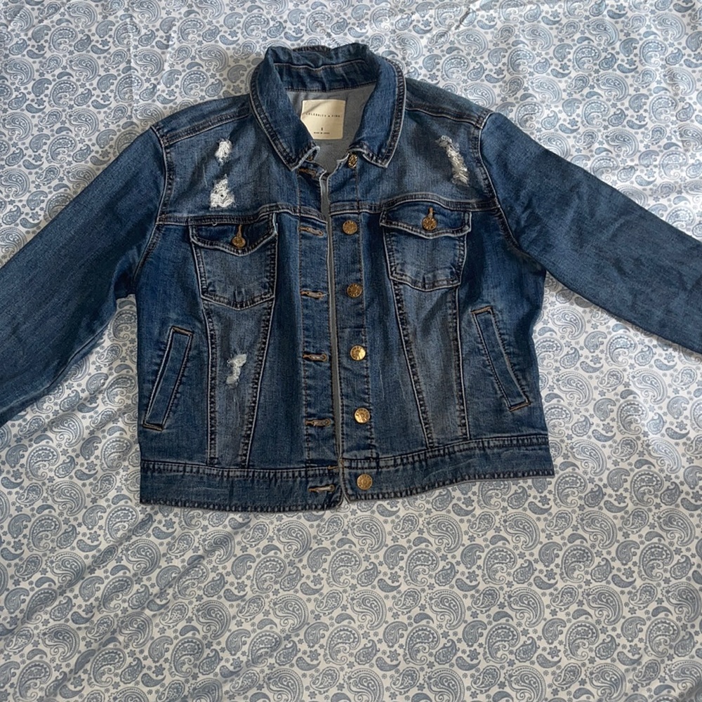 Jean Jacket- Ripped- Light Wash